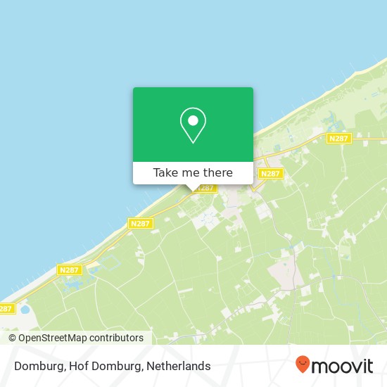 Domburg, Hof Domburg map