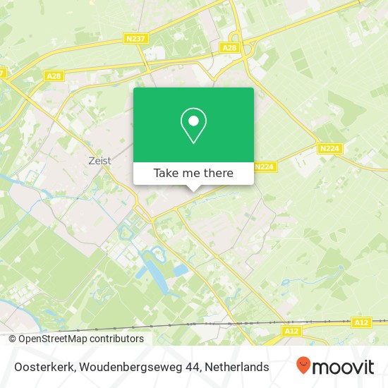 Oosterkerk, Woudenbergseweg 44 Karte