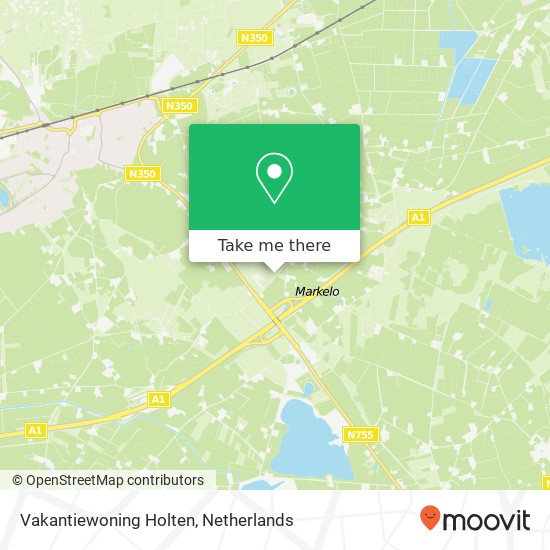 Vakantiewoning Holten Karte