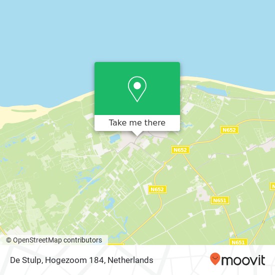 De Stulp, Hogezoom 184 map
