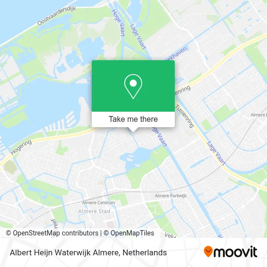 Albert Heijn Waterwijk Almere map