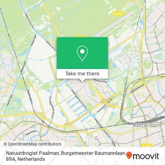 Natuurdrogist Paalman, Burgemeester Baumannlaan 89A map