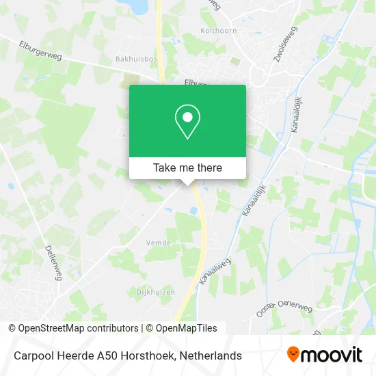 Carpool Heerde A50 Horsthoek map