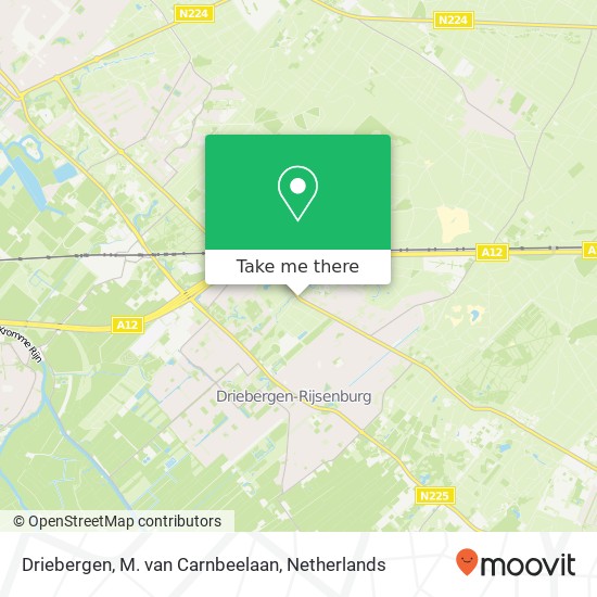 Driebergen, M. van Carnbeelaan map
