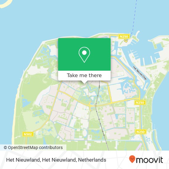 Het Nieuwland, Het Nieuwland map