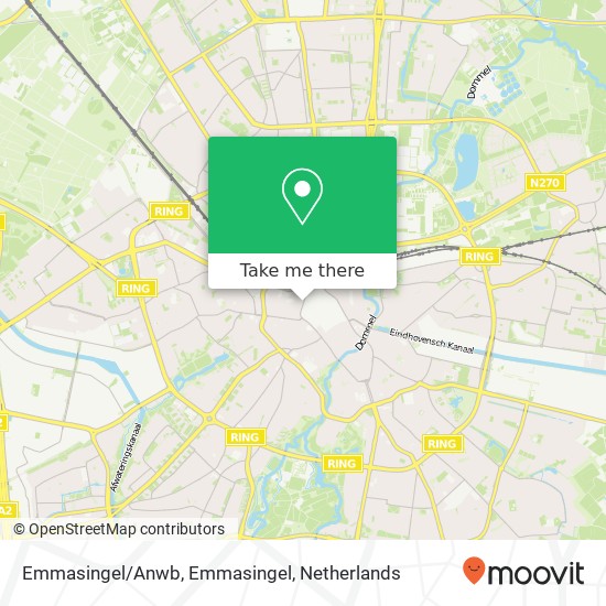 Emmasingel/Anwb, Emmasingel map