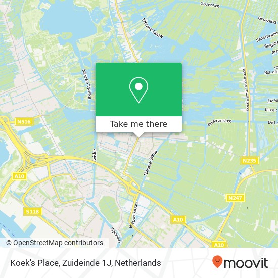 Koek's Place, Zuideinde 1J map