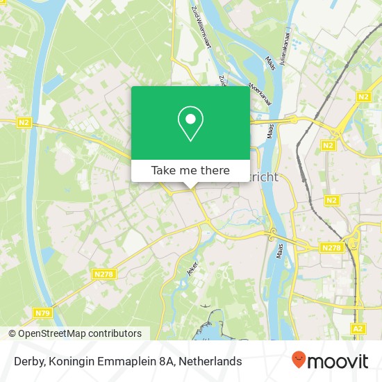 Derby, Koningin Emmaplein 8A map