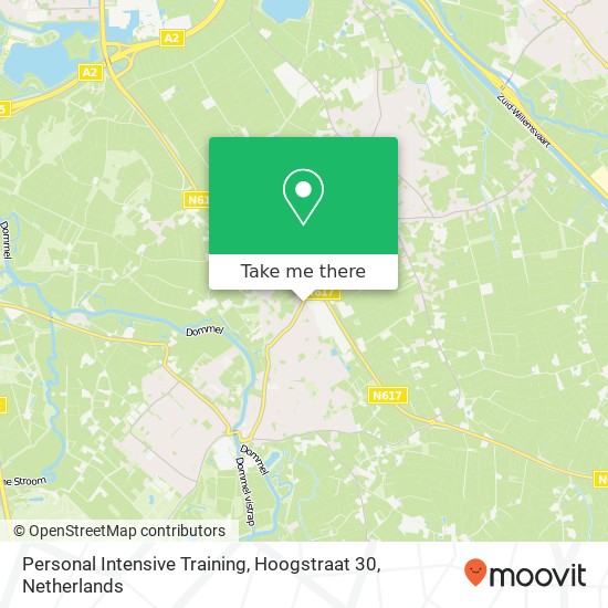 Personal Intensive Training, Hoogstraat 30 Karte