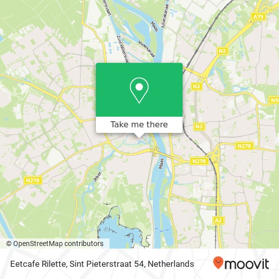 Eetcafe Rilette, Sint Pieterstraat 54 map