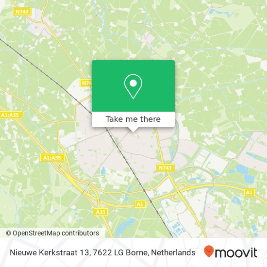 Nieuwe Kerkstraat 13, 7622 LG Borne map