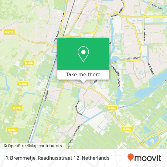 't Bremmetje, Raadhuisstraat 12 map