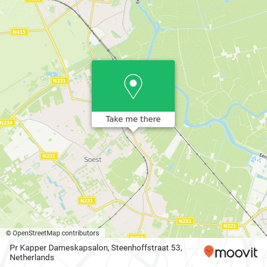 Pr Kapper Dameskapsalon, Steenhoffstraat 53 map