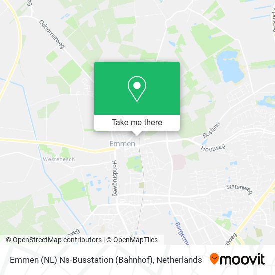 Emmen (NL) Ns-Busstation (Bahnhof) map