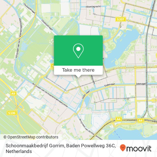 Schoonmaakbedrijf Gorrim, Baden Powellweg 36C map