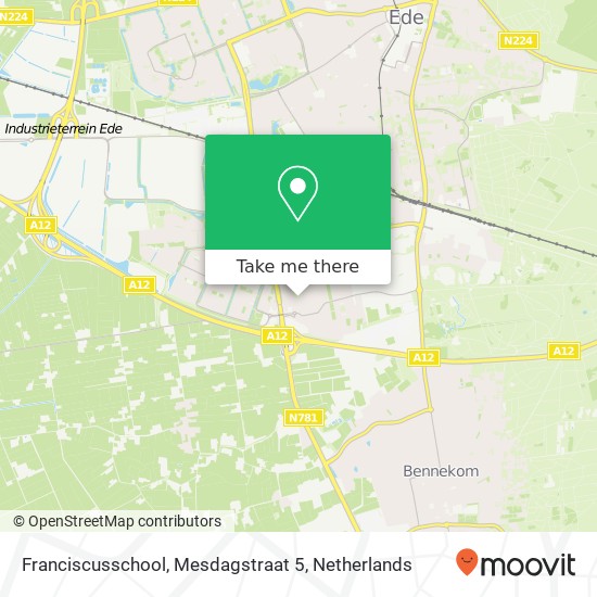 Franciscusschool, Mesdagstraat 5 map