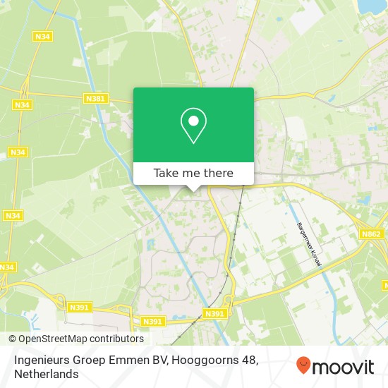 Ingenieurs Groep Emmen BV, Hooggoorns 48 map