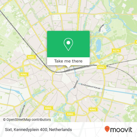 Sixt, Kennedyplein 400 map