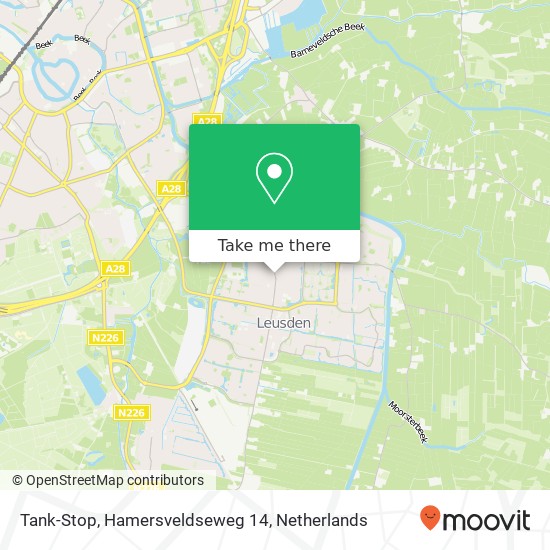 Tank-Stop, Hamersveldseweg 14 map