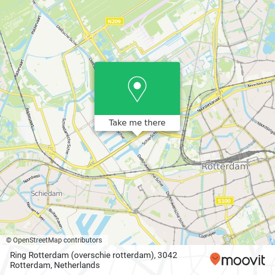 Ring Rotterdam (overschie rotterdam), 3042 Rotterdam map