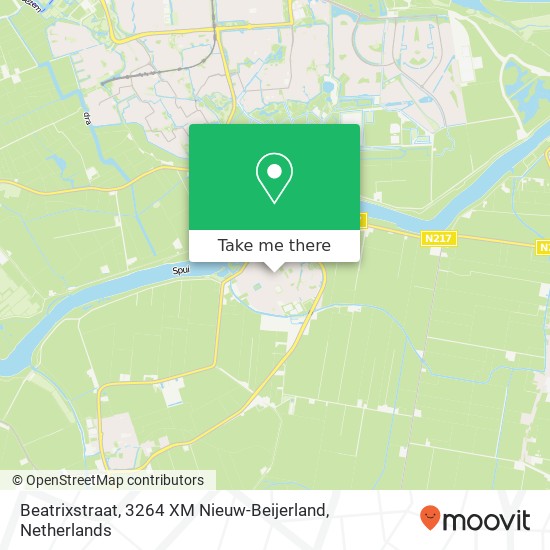 Beatrixstraat, 3264 XM Nieuw-Beijerland map