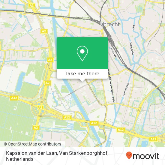 Kapsalon van der Laan, Van Starkenborghhof map