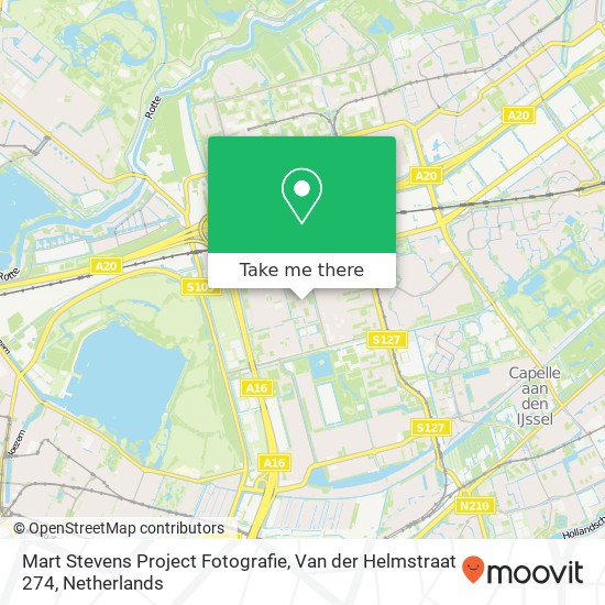 Mart Stevens Project Fotografie, Van der Helmstraat 274 map