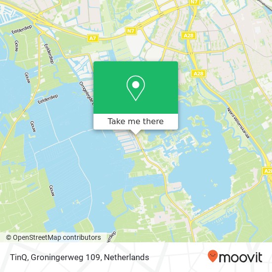 TinQ, Groningerweg 109 map