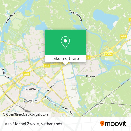 Van Mossel Zwolle map