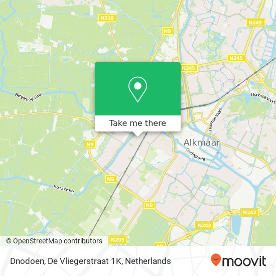 Dnodoen, De Vliegerstraat 1K map