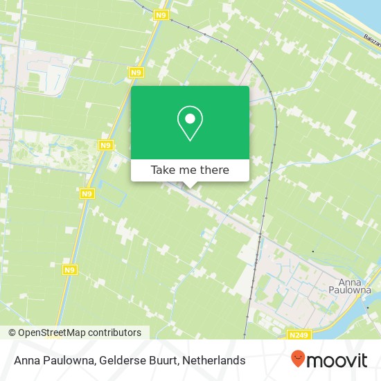 Anna Paulowna, Gelderse Buurt map