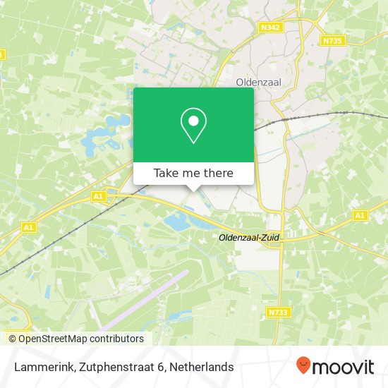Lammerink, Zutphenstraat 6 Karte