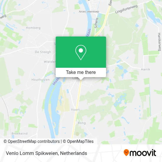 Venlo Lomm Spikweien map