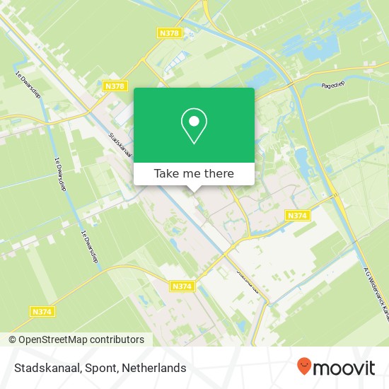 Stadskanaal, Spont map