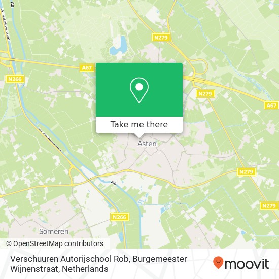 Verschuuren Autorijschool Rob, Burgemeester Wijnenstraat map