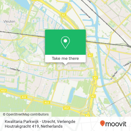 Kwalitaria Parkwijk - Utrecht, Verlengde Houtrakgracht 419 Karte