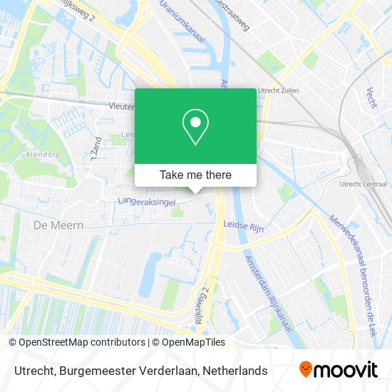 Utrecht, Burgemeester Verderlaan map
