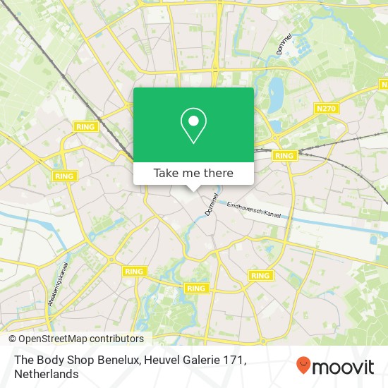 The Body Shop Benelux, Heuvel Galerie 171 map