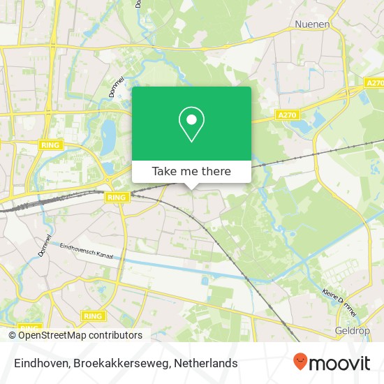 Eindhoven, Broekakkerseweg map