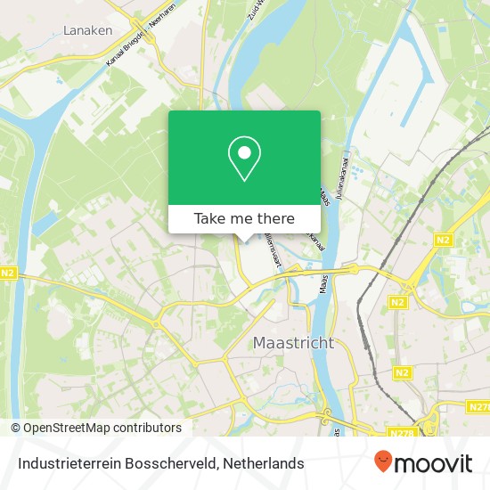 Industrieterrein Bosscherveld map