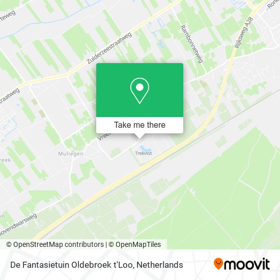 De Fantasietuin Oldebroek t'Loo map