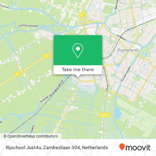 Rijschool Just4u, Zambezilaan 304 map