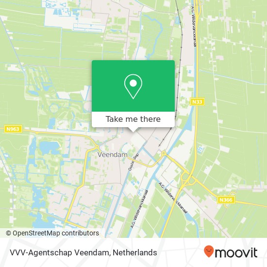 VVV-Agentschap Veendam Karte
