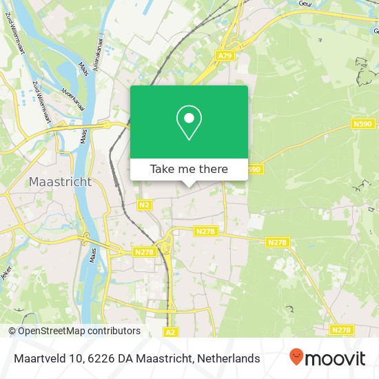 Maartveld 10, 6226 DA Maastricht map