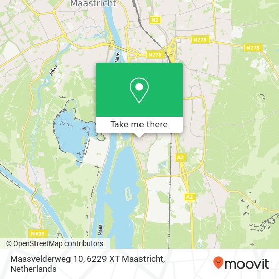 Maasvelderweg 10, 6229 XT Maastricht map