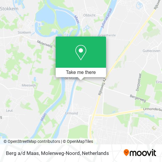 Berg a/d Maas, Molenweg-Noord map