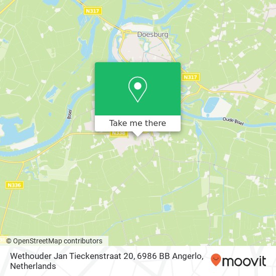 Wethouder Jan Tieckenstraat 20, 6986 BB Angerlo map