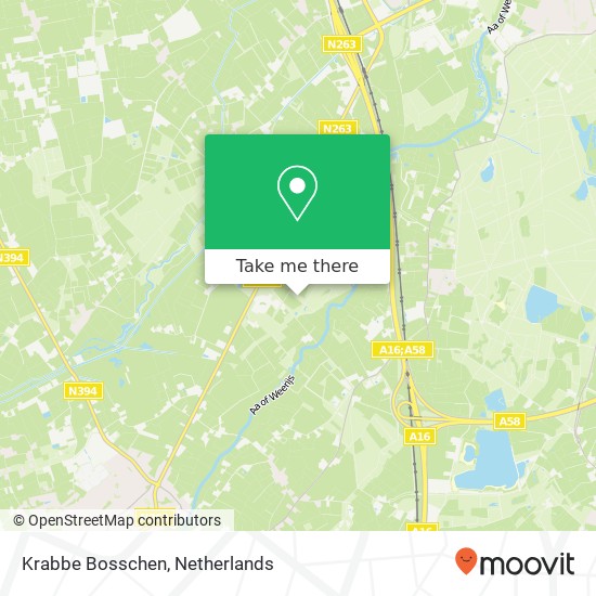 Krabbe Bosschen map