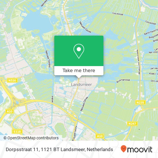 Dorpsstraat 11, 1121 BT Landsmeer map