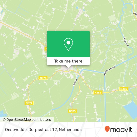 Onstwedde, Dorpsstraat 12 Karte